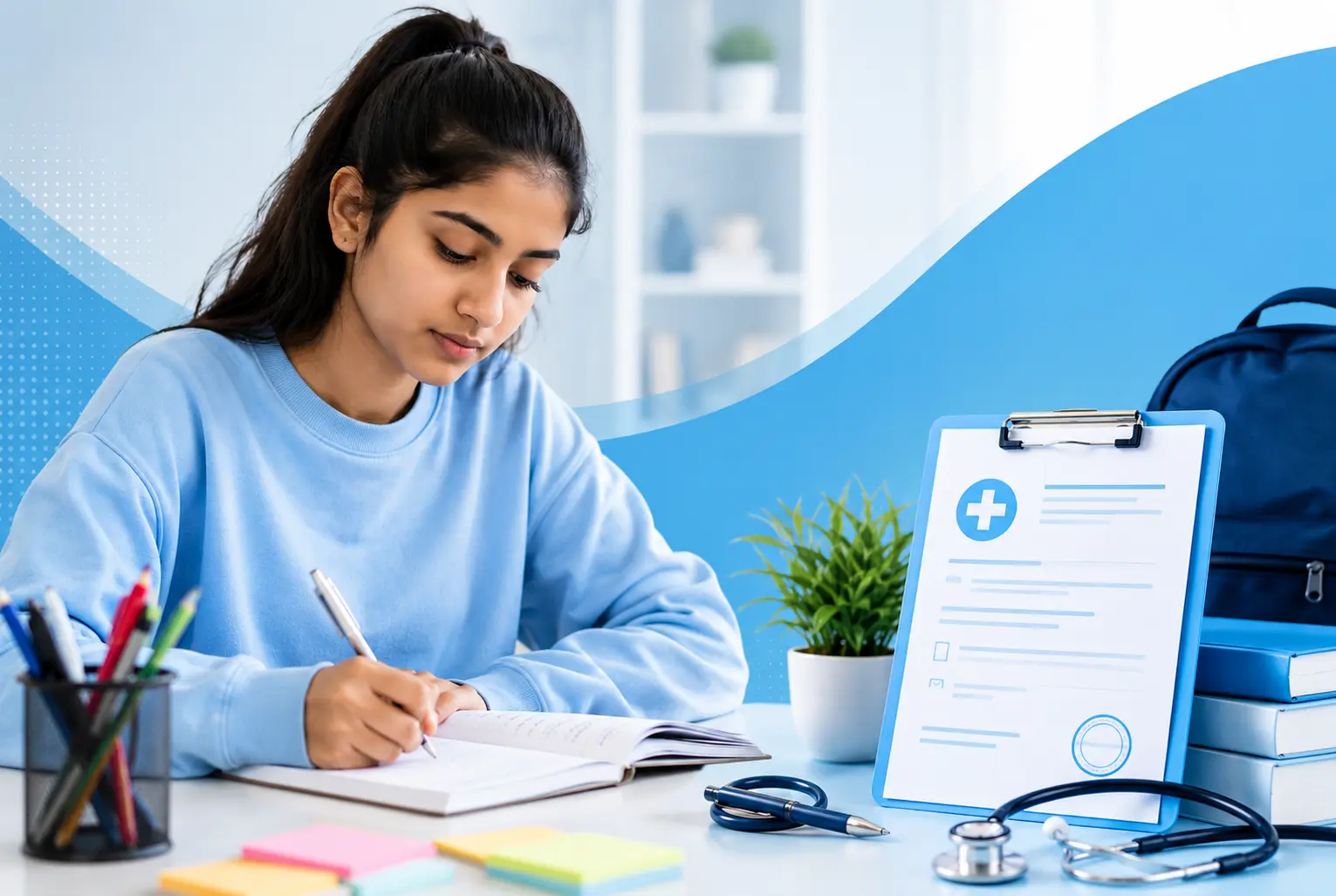 Student receiving a medical certificate from Direct Doctors for exam absence
